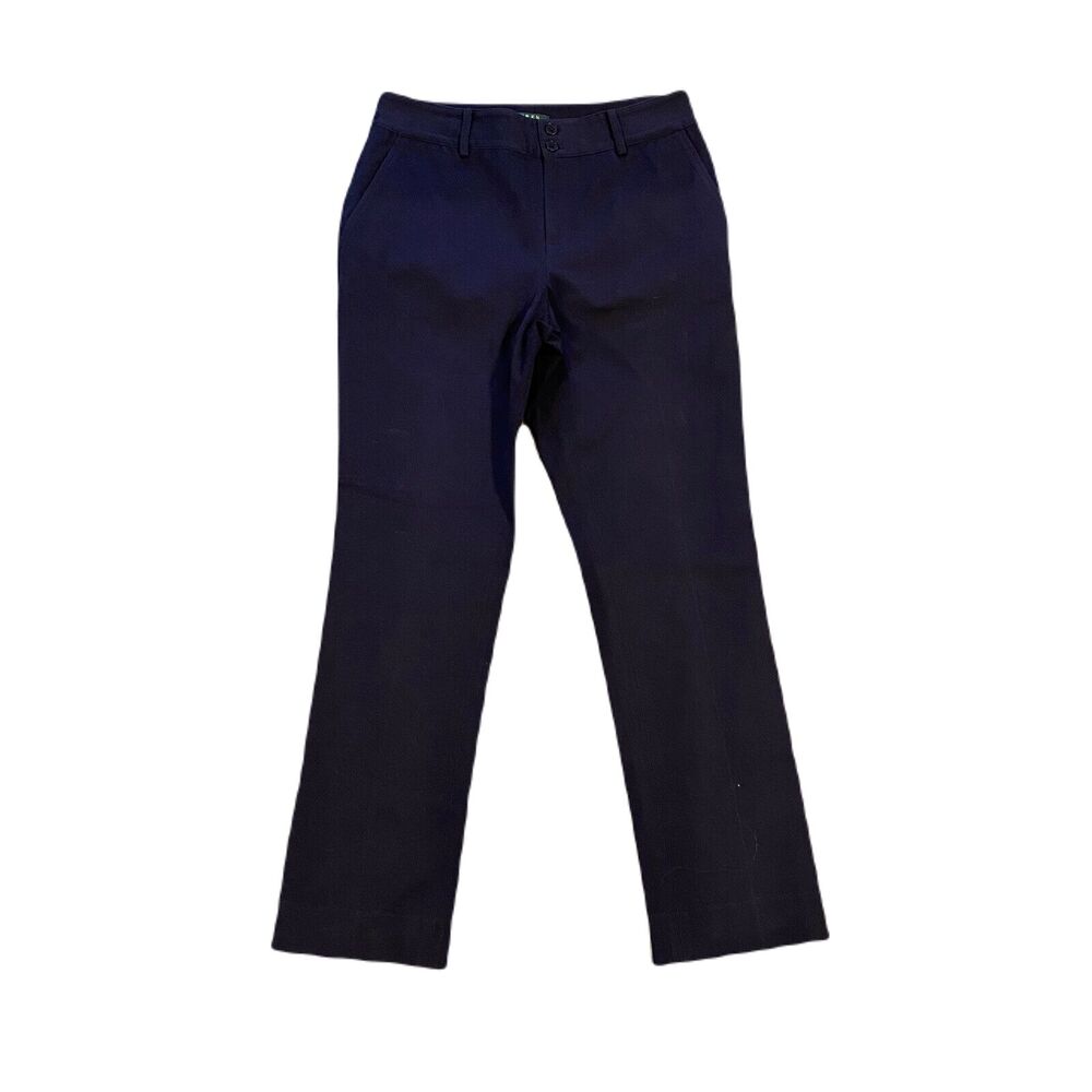 Lauren Ralph Lauren Casual Pants ~ Sz 4 ~ Blue ~ Mid Rise ~ 28.5" Inseam
